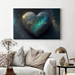 Personalisiertes Herz-Marmor Leinwandbild für Liebespaare