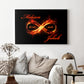 Leinwand "Infinity Fire" - Unvergessliches Geschenk für Paare