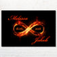 Leinwand "Infinity Fire" - Unvergessliches Geschenk für Paare