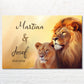 Leinwand Lion Love - Geschenk für Paare