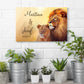 Leinwand Lion Love - Geschenk für Paare