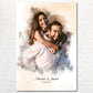 Momente in Aquarell Geschenk für Paare personalisierbar